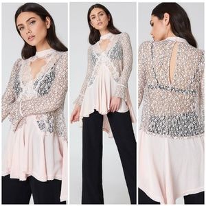 Free People New Tell Tale Lace Minidress - Size M